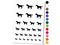 Horse Running Solid Temporary Tattoo Water Resistant Fake Body Art Set Collection
